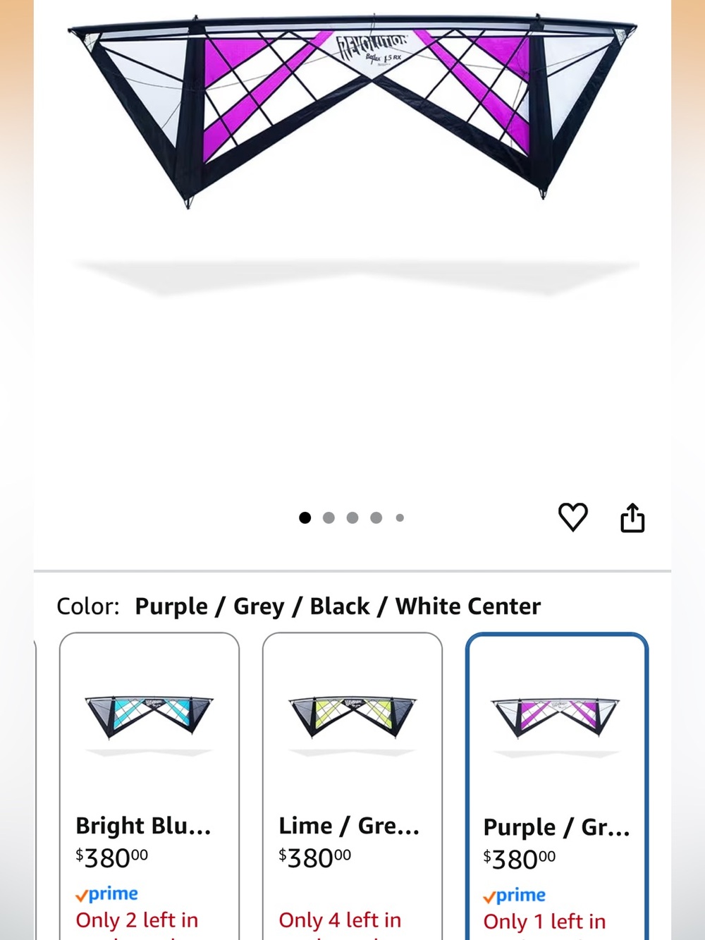 Revolution Kites Reflex RX Spider Kite (Vented Model)